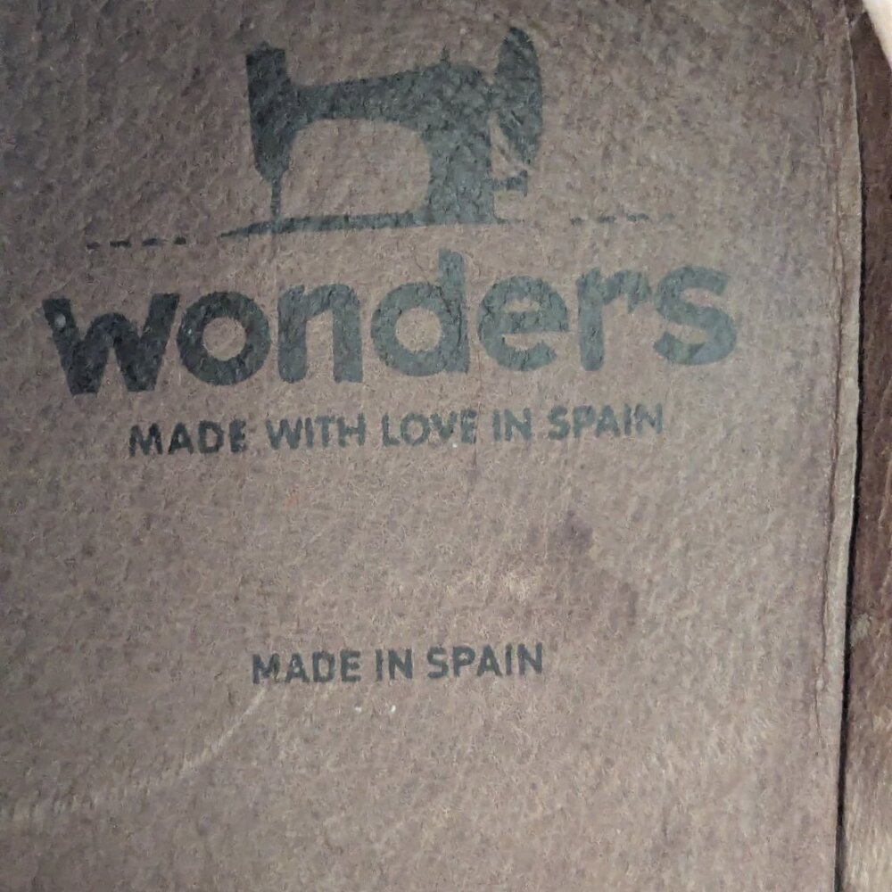 Wonders black smooth/patent two-tone leather wedge slip-ons | EU 42/US 11 - Picture 7 of 8